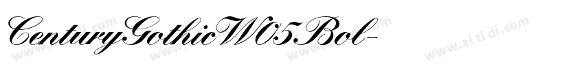 CenturyGothicW05 Bol字体转换